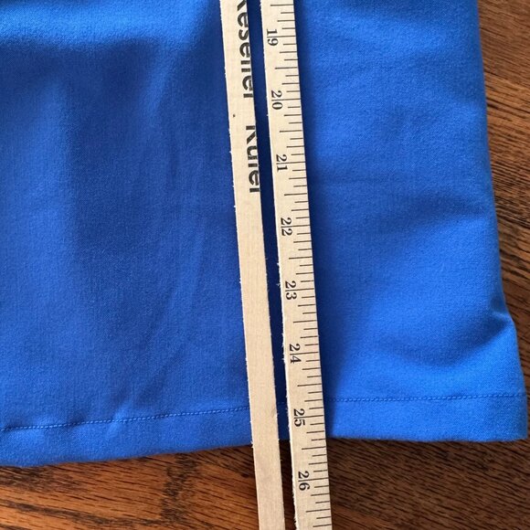 Mandala Womens Scrub Top S Blue V-Neck Pockets - Picture 5 of 6